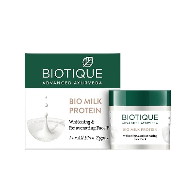 Picture of Biotique Bio Milk Protein Whitenings & Rejuvenating Face Pack For All Skin Types-50G