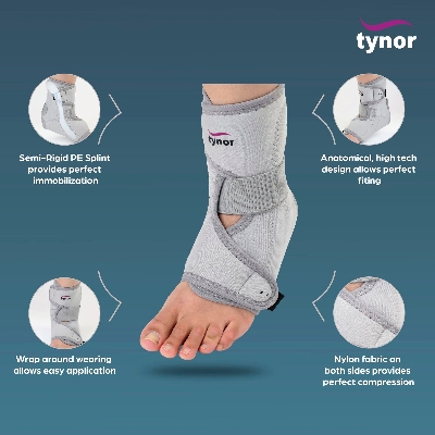 Picture of Tynor Ankle Support Neo-Imobilization, Pain Relieve-Public Size