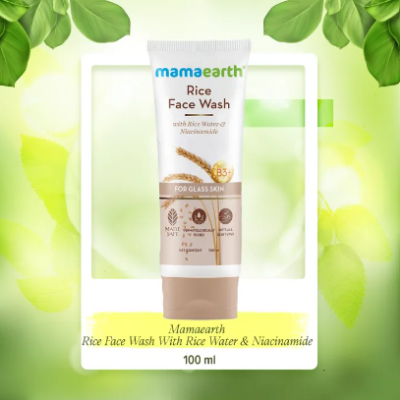 Picture of Mamaearth Rice Face Wash With Rice Water & Niacinamide for Glass Skin - 100 ml(packaging may vary)