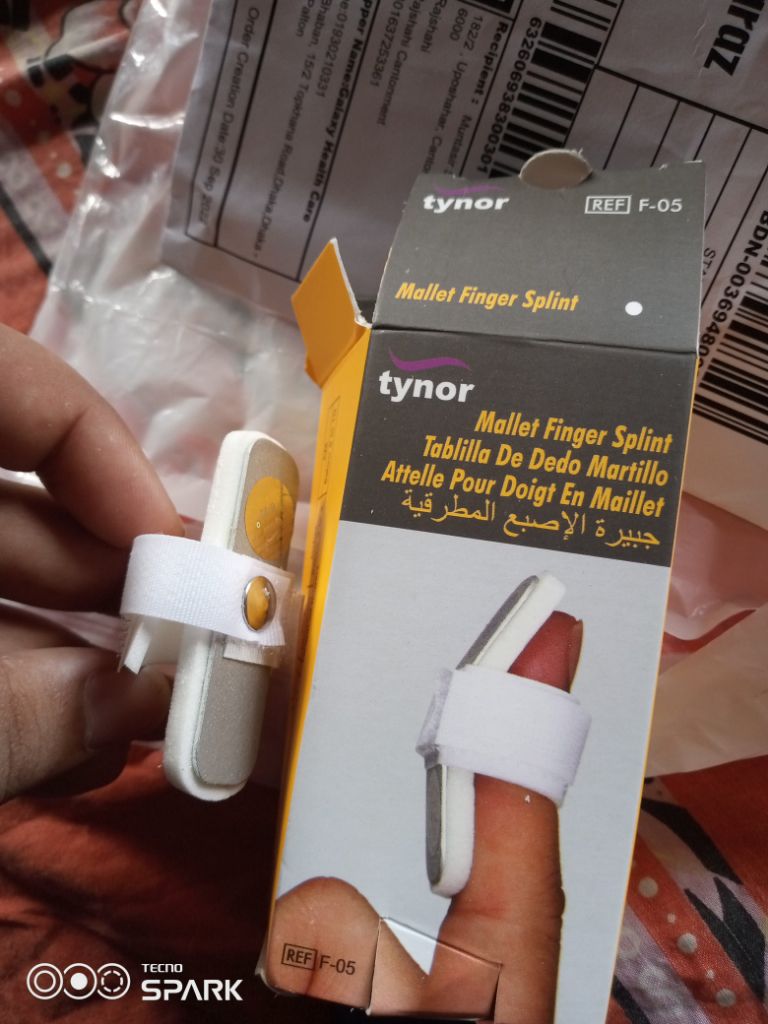 Picture of Tynor Mallet Finger Splint,Finger Splint