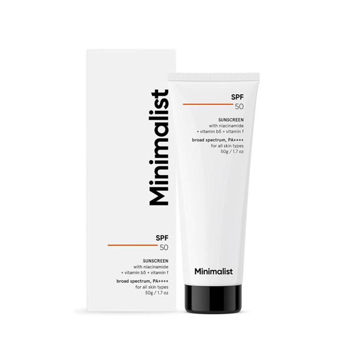 Picture of Minimalist Sunscreen Spf 50 Lightweight, No White Cast, Broad Spectrum Pa ++++, Acne Safe| For Men & Women-50 Gm
