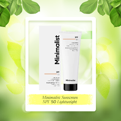 Picture of Minimalist Sunscreen Spf 50 Lightweight, No White Cast, Broad Spectrum Pa ++++, Acne Safe| For Men & Women-50 Gm