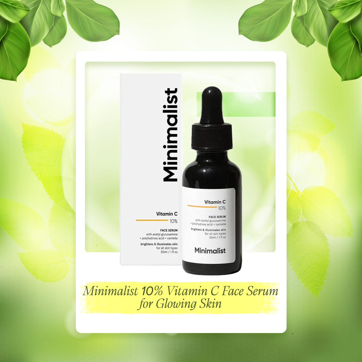 Picture of Minimalist 10% Vitamin C Face Serum for Glowing Skin (Beginner Friendly Potent Vitamin C Formula)