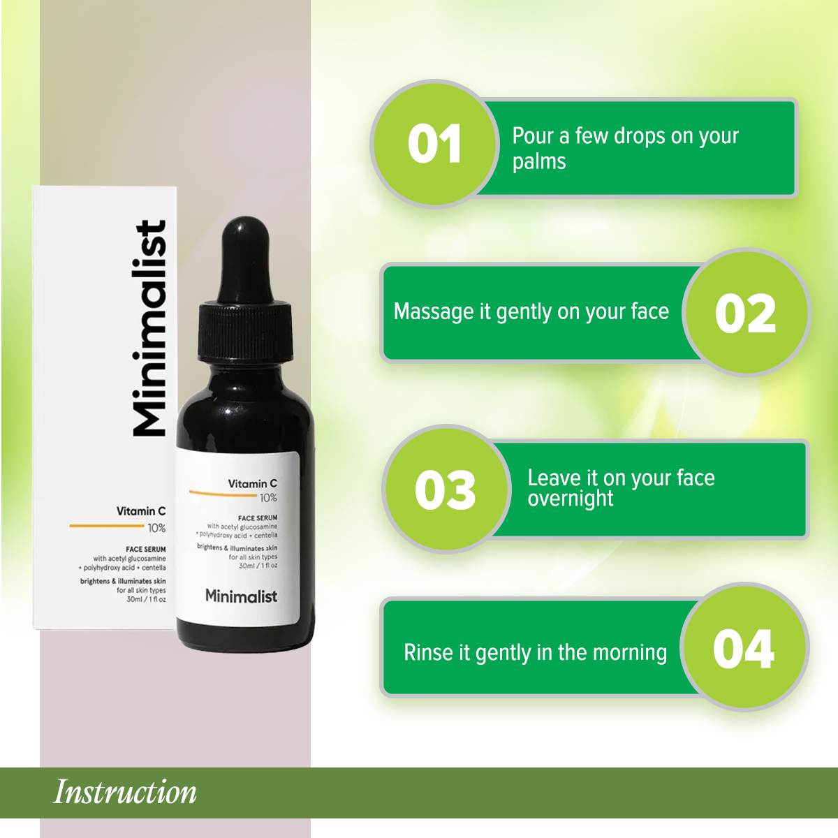 Picture of Minimalist 10% Vitamin C Face Serum for Glowing Skin (Beginner Friendly Potent Vitamin C Formula)