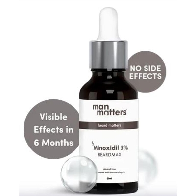 Picture of man matters BeardMax 5% Minoxidil Beard Growth Serum (30 ml)