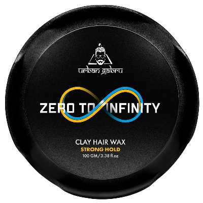 Picture of UrbanGabru Clay Hair Wax : Zero to Infinity- Strong Hold Hair Style (Hair Wax 100 Gm)