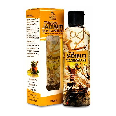 Picture of Urbangabru Ayurvedic Jadibuti Hair Oil for Hair Fall Control and hair Growth with Natural Herb - 200ml. (Jadibuti)
