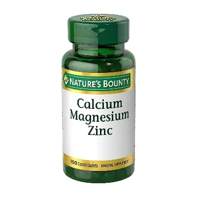 Picture of Nature'S Bounty Calcium Magnesium And Zinc Caplet, Immune And Supporting Bone Health, 100 Counts