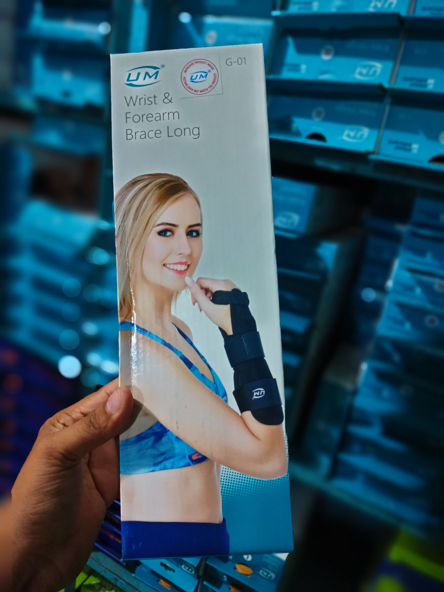 Picture of wrist & Forearm Brace Long (um)