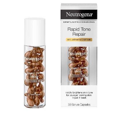 Picture of Neutrogena Rapid Tone Repair 20% Vitamin C Brightening Serum-30 Serum Capsules