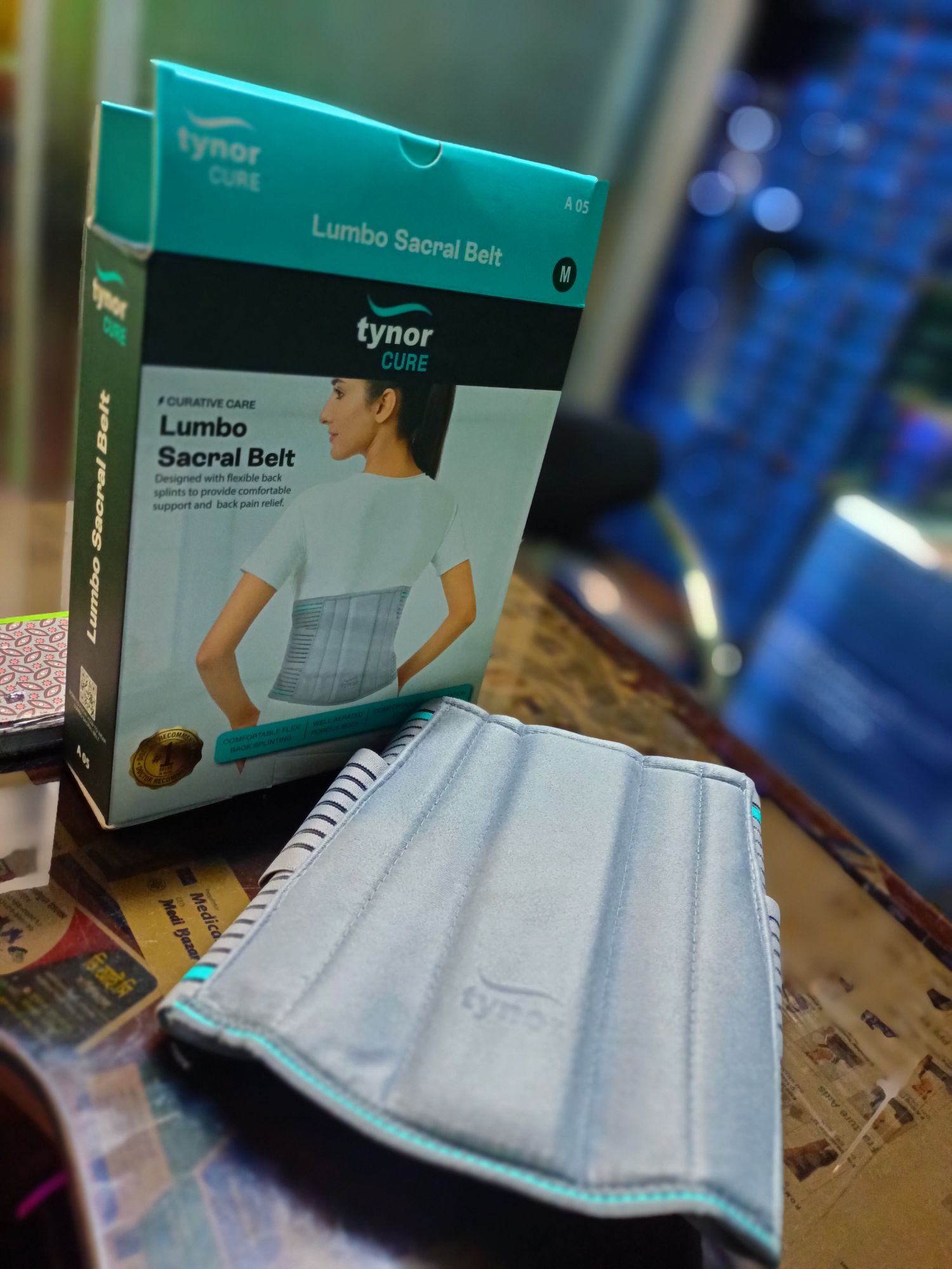 Picture of Tynor Lumbo sacral belt(Designed with flexible back splints to provide comfortable support & back pain relief)