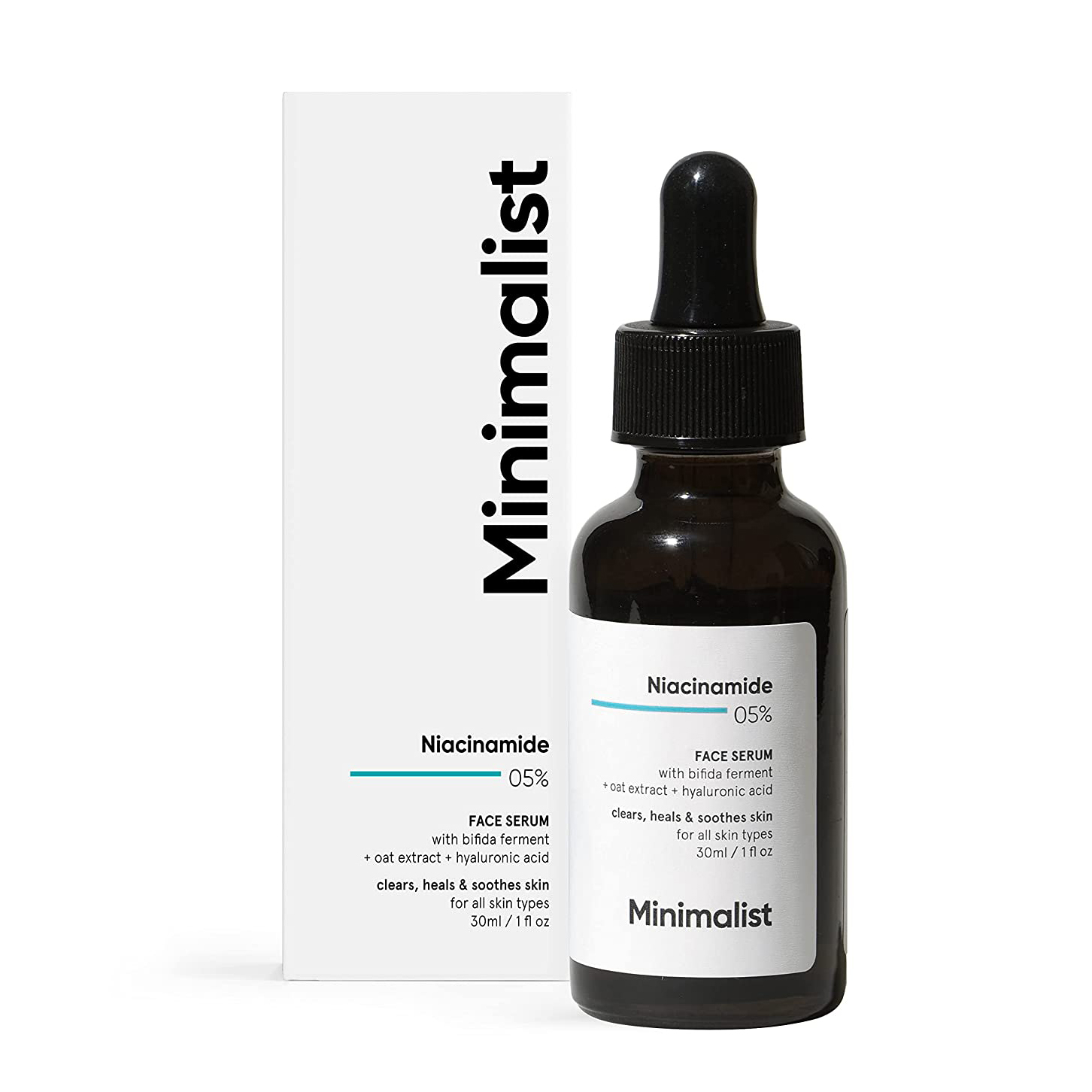 Picture of Minimalist 5% Niacinamide Day and Night Face Serum with Vit B3 and Hyaluronic Acied For Women and Men for Dry (30 ml)