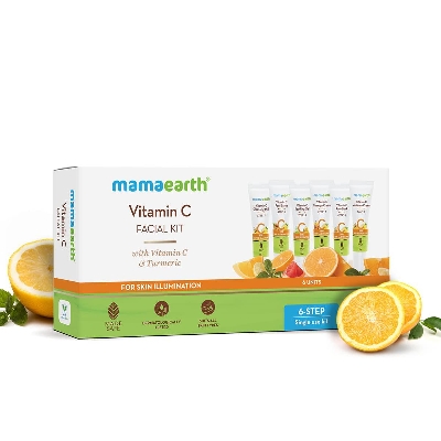 Picture of Mamaearth Vitamin C Facial Kit with Vitamin C & Turmeric for Skin Illumination-60 g