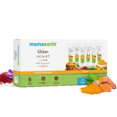 Picture of Mamaearth Ubtan Facial Kit with Turmeric & Saffron for Glowing Skin-60 g