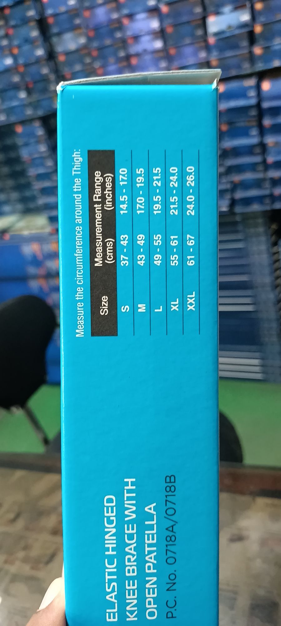 Picture of Elastic hinged knee brace with open patella(vissco)