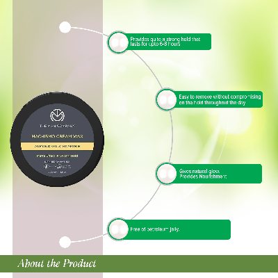 Picture of The Man Company Machismo Stronghold Hair Wax for Men| Stylish Matte Finish with Volume-100 gram