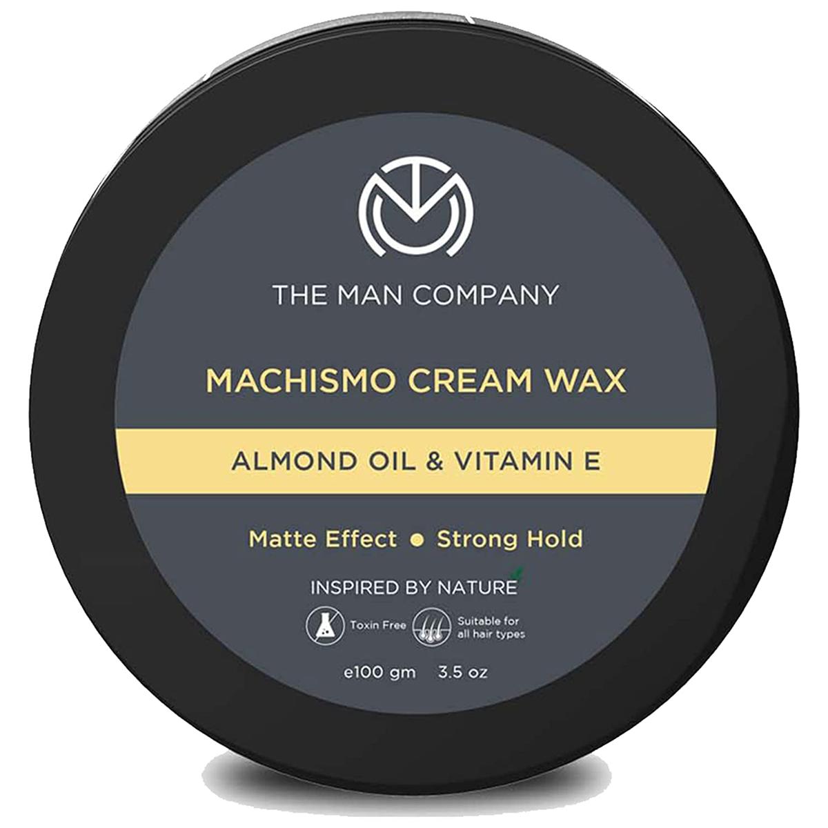 Picture of The Man Company Machismo Stronghold Hair Wax for Men| Stylish Matte Finish with Volume-100 gram