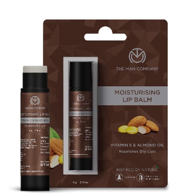 Picture of The Man Company Nourishing Lip Balm with Vitamin E, Almond & Olive Oil-4g