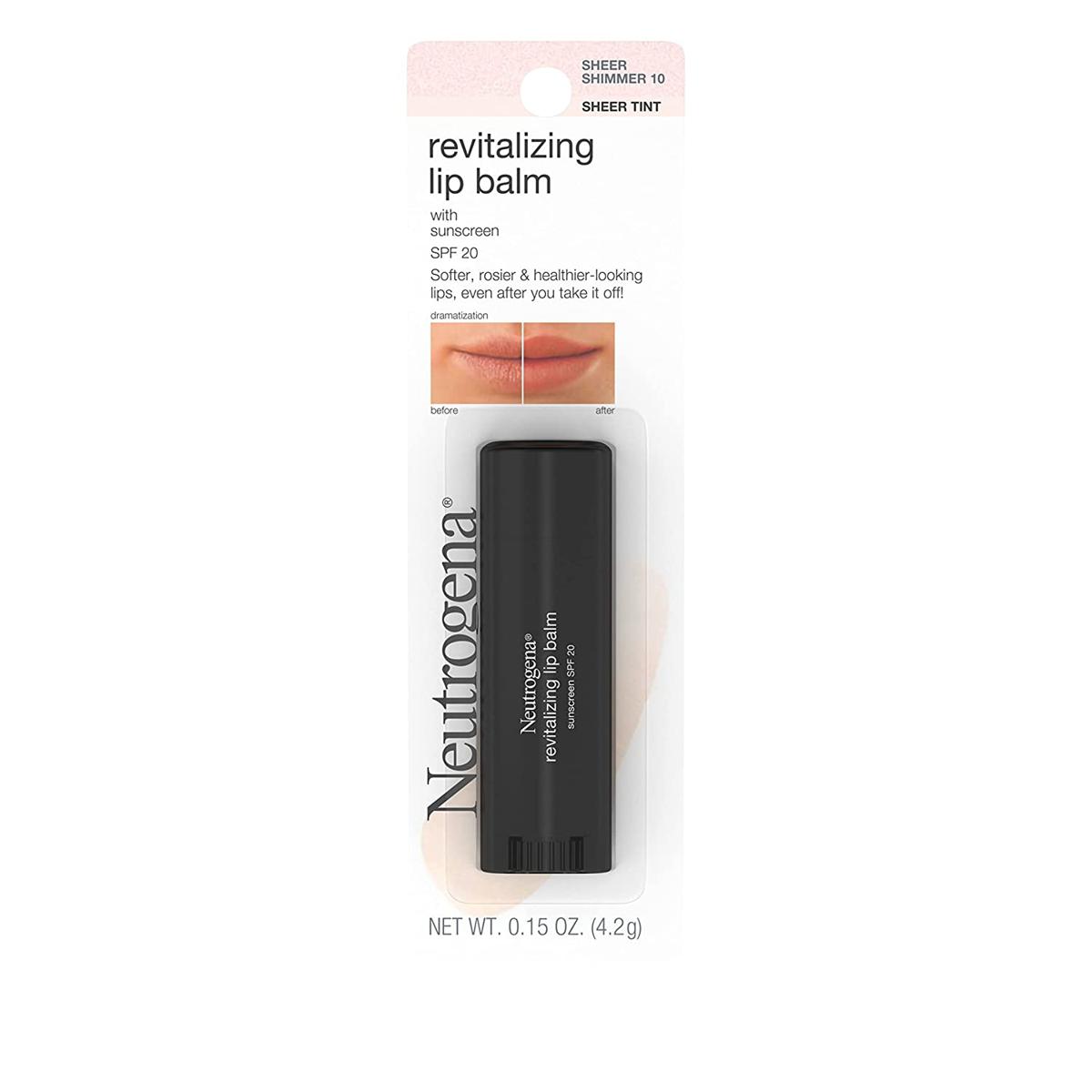 Picture of Neutrogena Revitalizing and Moisturizing Tinted Lip Balm with Sun Protective Broad Spectrum SPF 20 Sunscreen (usa)
