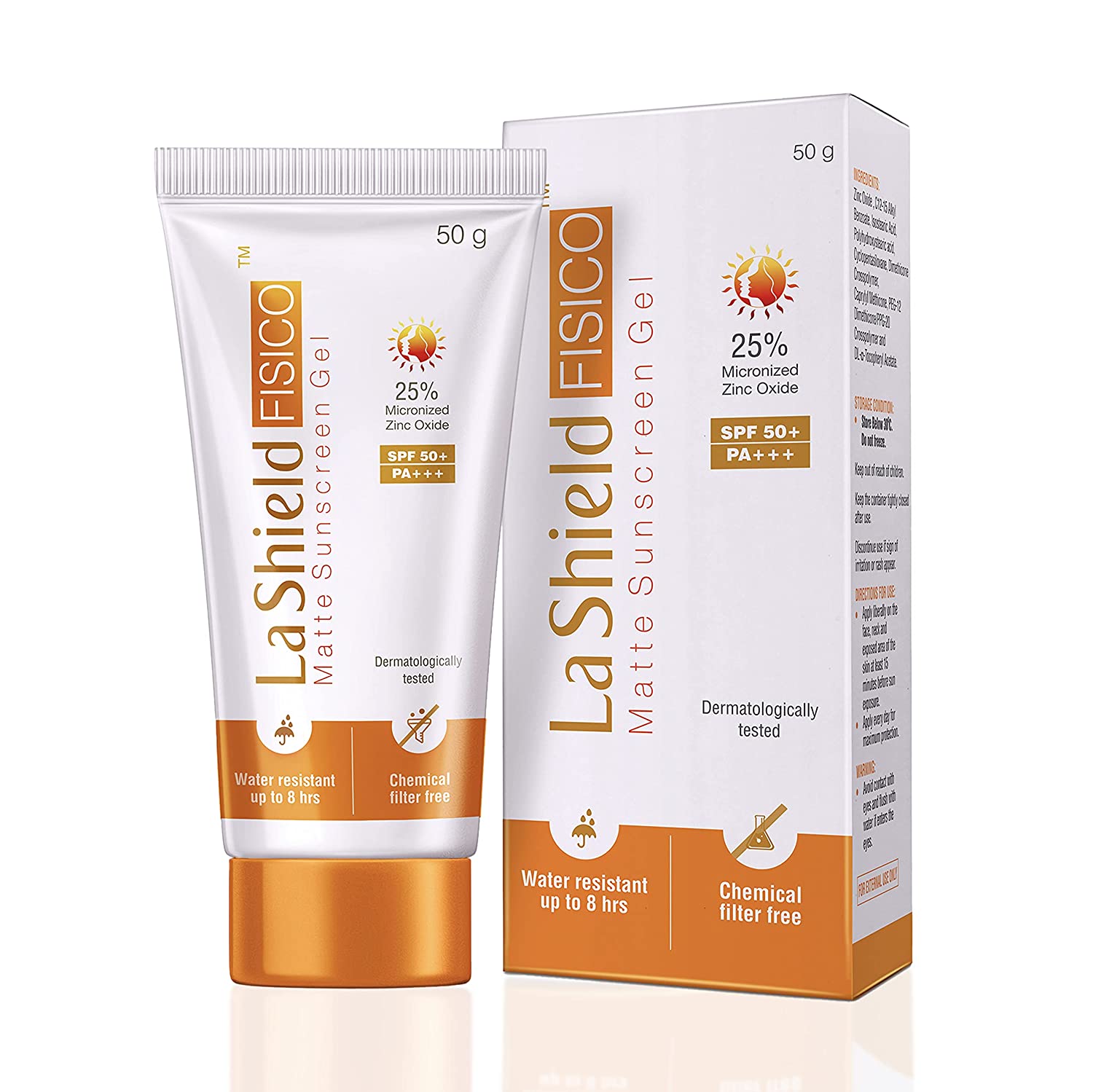 Picture of La Shield Fisico SPF 50+ & PA+++ Mineral Based Sunscreen Gel-50 gram