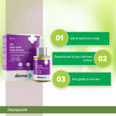 Picture of The Derma Co 2% KojicAcid Face Serum with 1% Alpha Arbutin & Niacinamide-30 ml