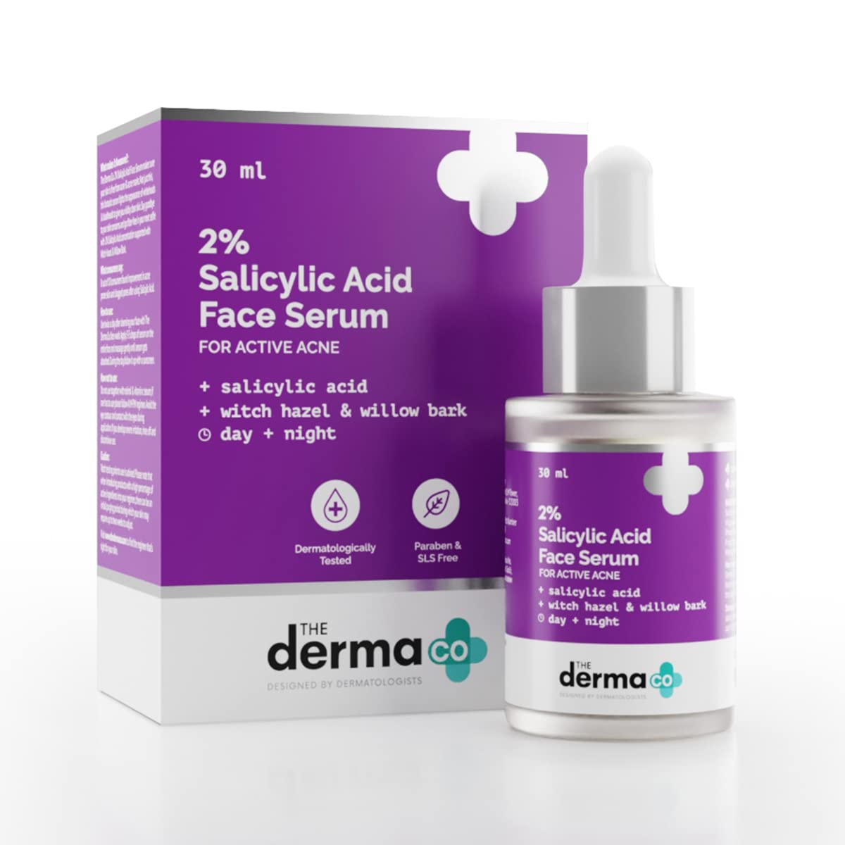 Picture of The Derma Co 2% Salicylic Acid Face Serum for Acne & Acne Marks-30 ml(packaging may vary)