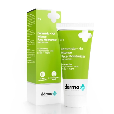 Picture of The Derma Co Ceramide HA Intense Face Moisturizer Dry Skin Moisturiser-50 gm