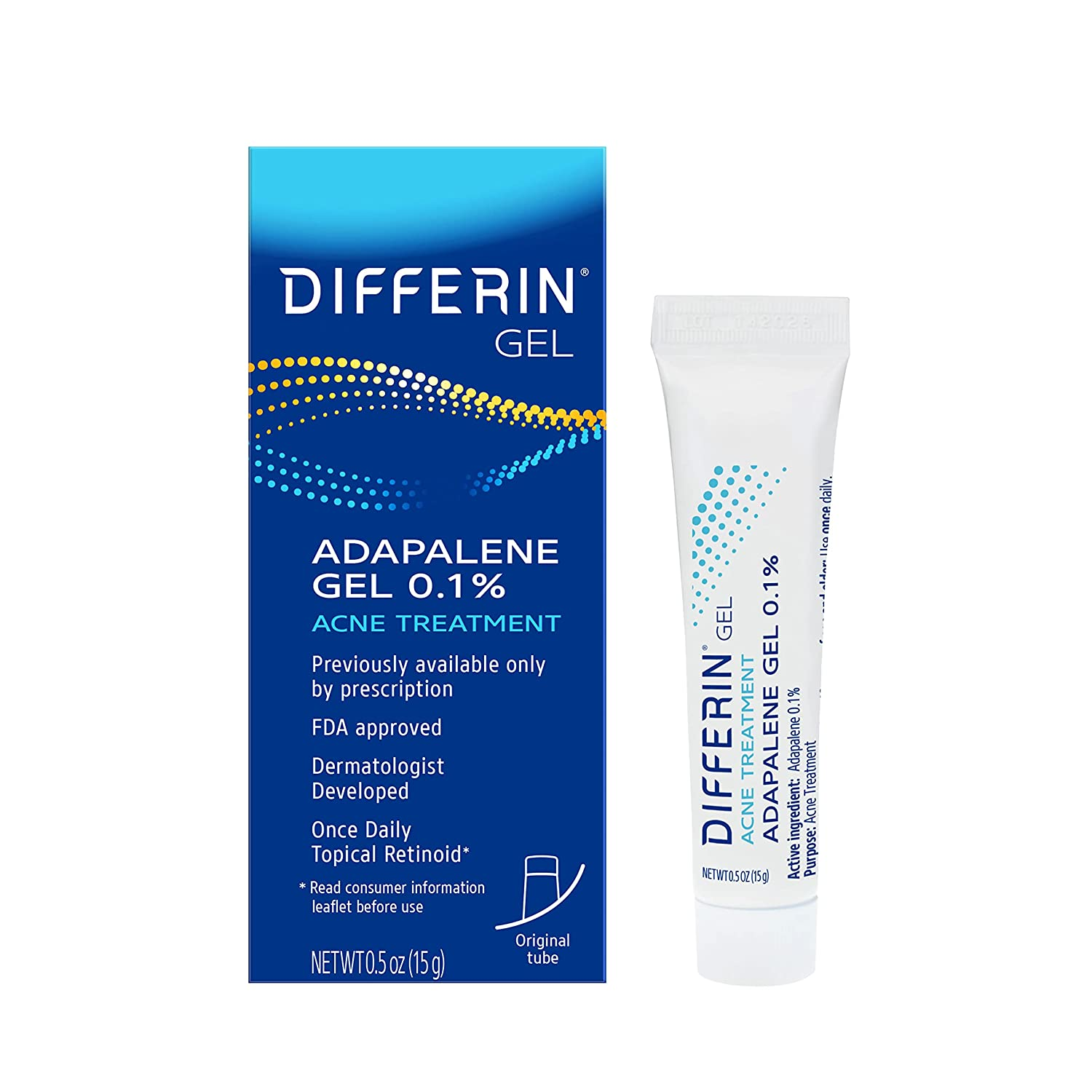 Picture of Differin Gel Acne Treatment Retinoid Treatment for Face with 0.1% Adapalene