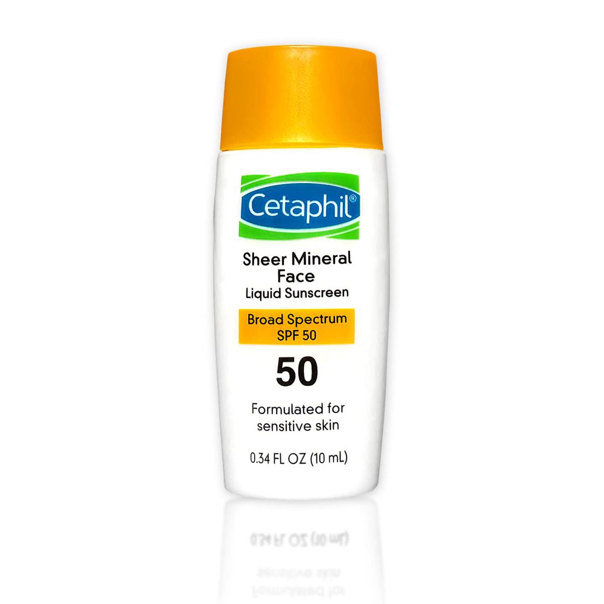 Picture of Cetaphil Sheer Mineral Face Liquid Sunscreen for Face & Body 0.34 Fl Oz-(10 ml)
