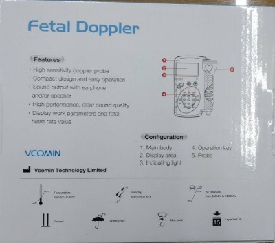Picture of Vcomin fetal doppler fetal ultrasound baby heartbeat
