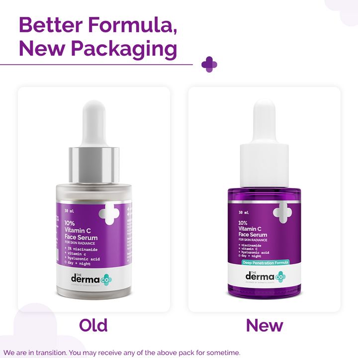 Picture of The Derma Co 10% Vitamin C Face Serum with Vitamin C-30 ml( packgaing may vary)