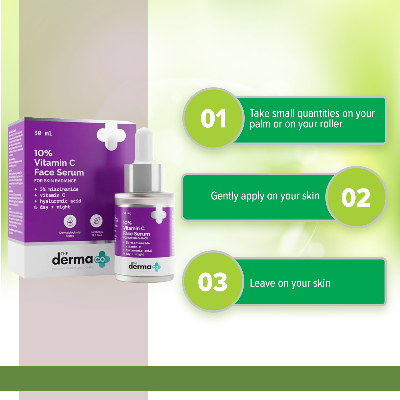 Picture of The Derma Co 10% Vitamin C Face Serum with Vitamin C-30 ml( packgaing may vary)