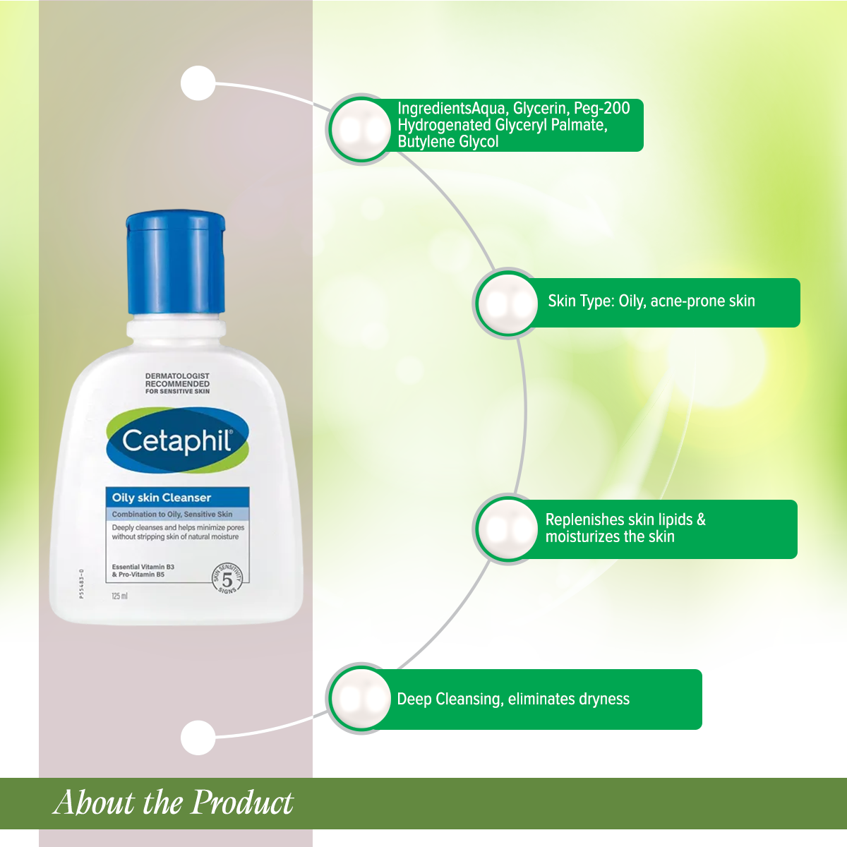 Picture of Cetaphil Oily Skin Cleanser-125 ml (oily skin)