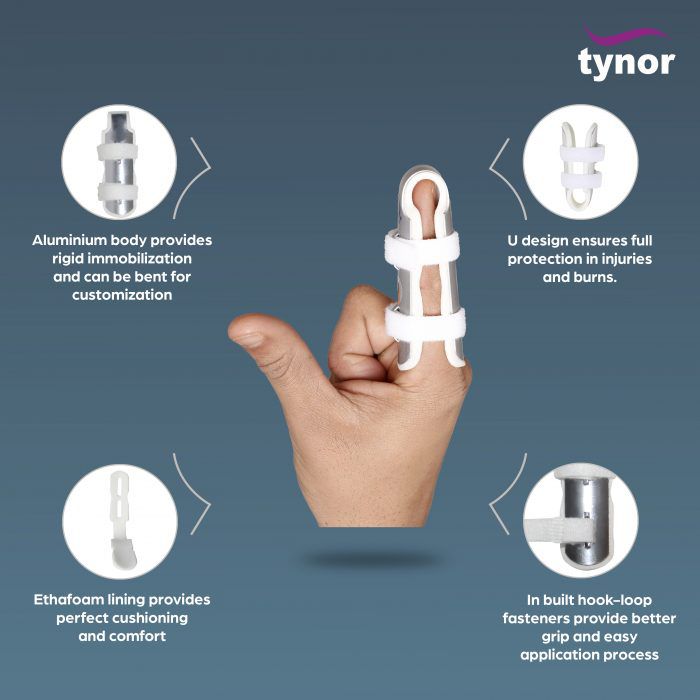 Picture of Tynor Finger splint,Finger cot (Finger immobilization)