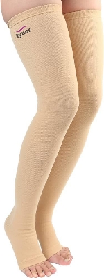 Picture of Tynor Compression stockings -Thigh Lenght Open Toe - Asset Pharmacy