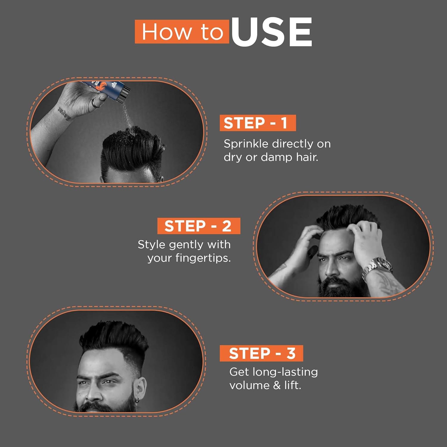 Picture of Beardhood Hair Powder For Men-10gm