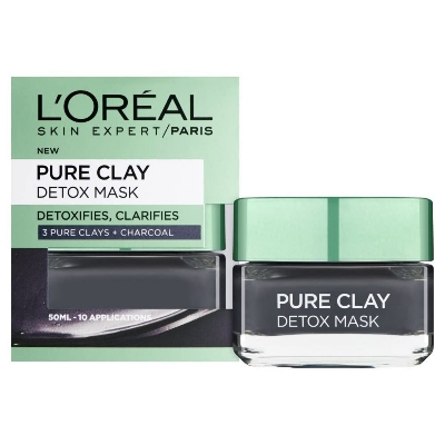 Picture of L'Oreal Paris Skincare Pure Clay Face Maske with Charcoal for Dull Skin -50 ml