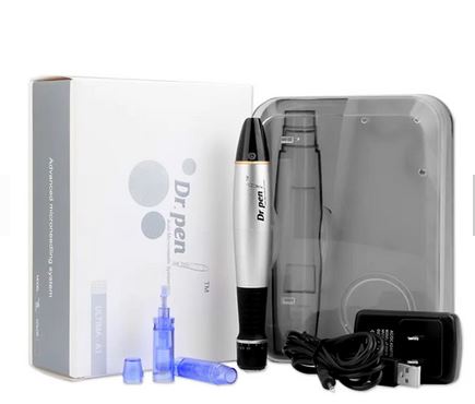 Picture of Dr. Pen A1 Electric Derma pen Auto Micro Needle Essence Introduction Instrument with 2Pcs Needle EU plug
