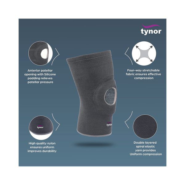 Picture of Tynor Knee Cap Open Patella (Support, Uniform Compression, Relieves Pain)