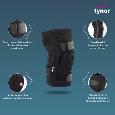 Picture of Tynor Knee wrap Hinged (Neo)J-15,(withAdjustable pain relief support)