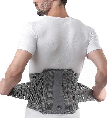 Picture of Tynor Contoured L.S support,(Soientifically designed belt with four contoured rigid splints inside the back panel that provides strong immobilisation and support )