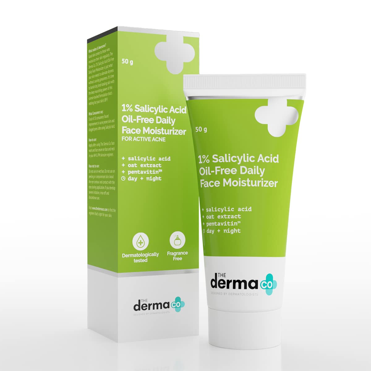 Picture of The Derma Co 1% Salicylic Acid Oil-Free Face Moisturizer Active Acne - 50g