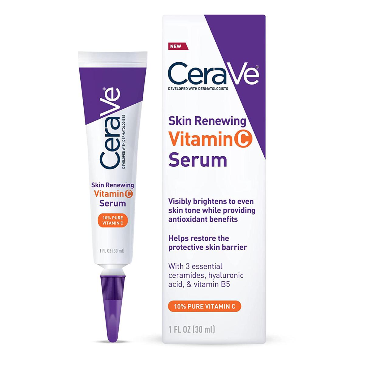 Picture of CeraVe Vitamin C Serum with Hyaluronic Acid Serum for Face-30 ml(usa)