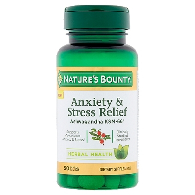 Picture of প্রকৃতির বাউন্টি উদ্বেগ এবং স্ট্রেস রিলিফ অশ্বগন্ধা KSM-66 - 50 ট্যাবলেট