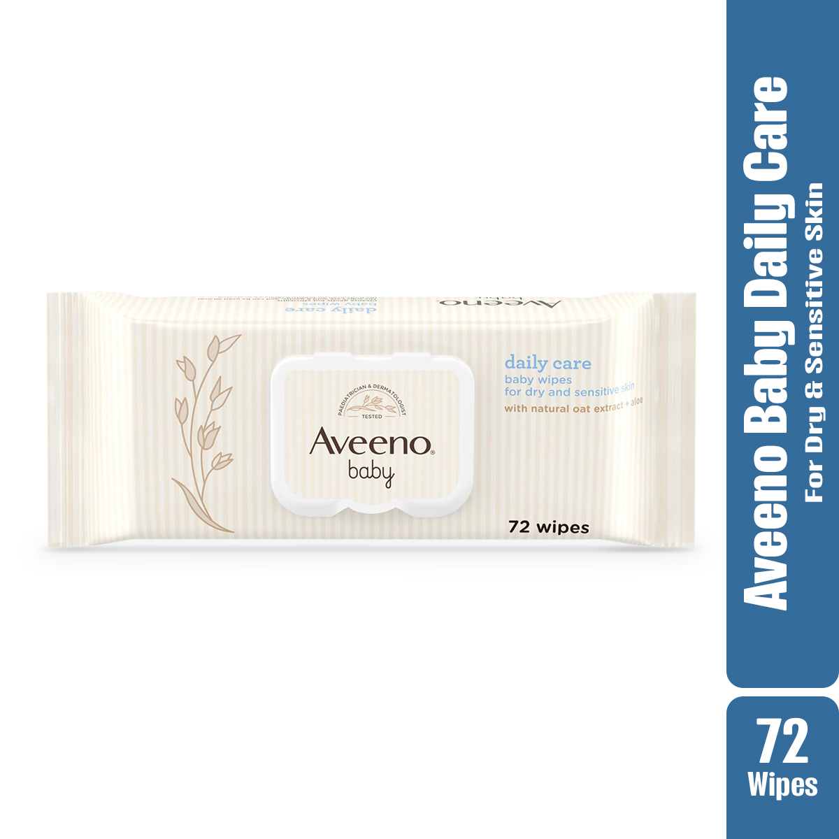Picture of Aveeno Baby Daily Care Wipes for Dry and Sensitive  -72 wipes