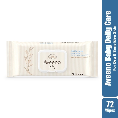 Picture of Aveeno Baby Daily Care Wipes for Dry and Sensitive  -72 wipes
