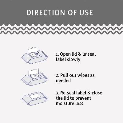 Picture of Aveeno Baby Daily Care Wipes for Dry and Sensitive  -72 wipes