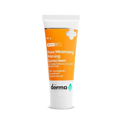 Picture of The Derma Co Pore Minimizing Priming Cream Sunscreen with SPF 50-50 gram