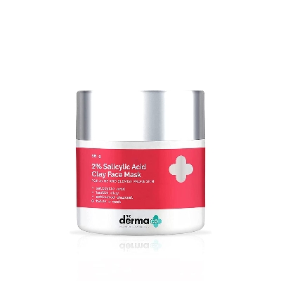 Picture of The Derma Co 2% Salicylic Acid Clay Face Mask for Men and Women for Acne & Blemish Prone Skin - 50 g(dermaco)