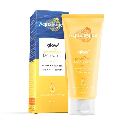 Picture of Aqualogica Glow Smoothie Face Wash for Deep Cleansing & Skin Brightening With Vitamin C & Papaya-100 G
